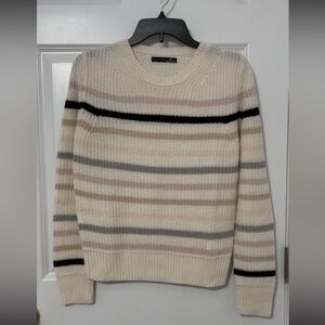 Black Tape sweater in off white and stripes
